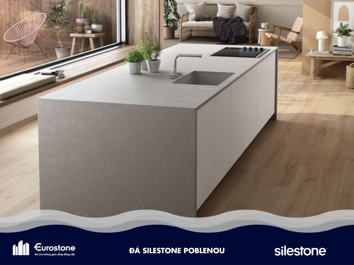 đá silestone poblenou ốp bếp
