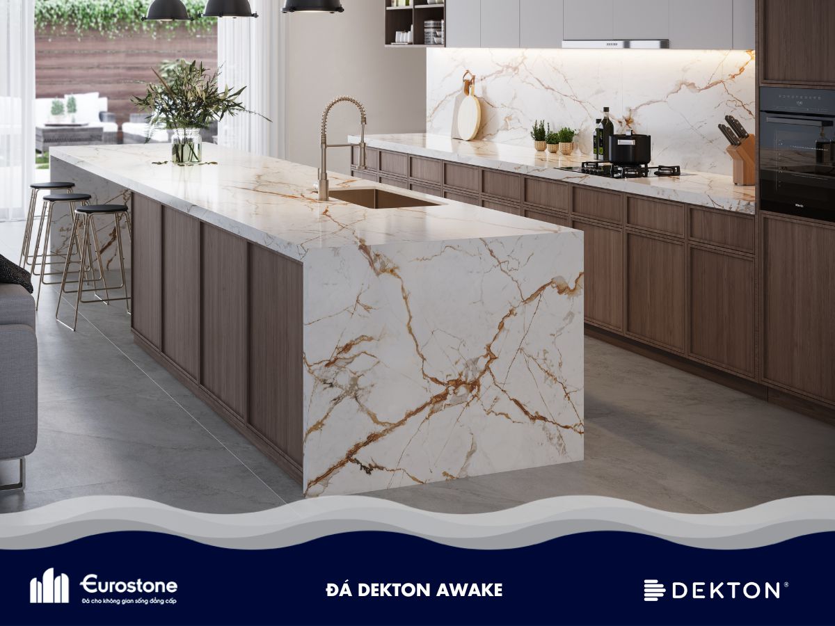 mặt đá tủ bếp dekton awake