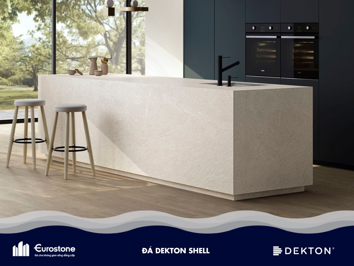 mặt đá tủ bếp dekton shell
