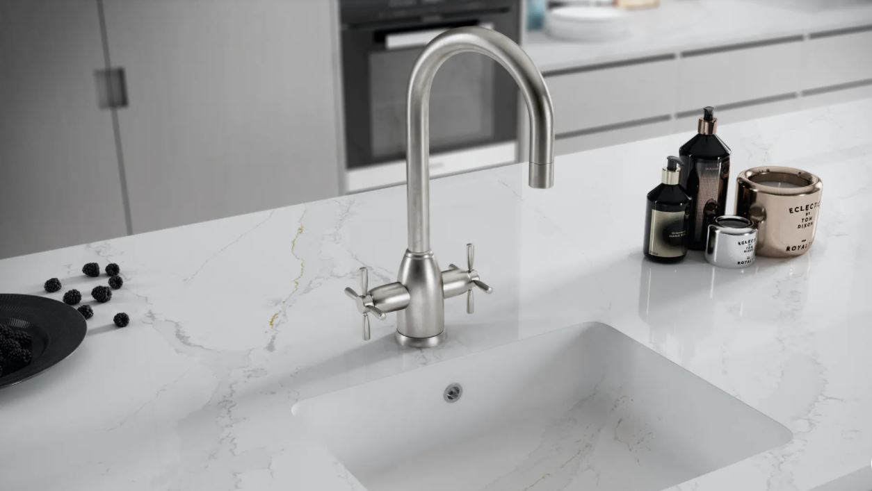 Lavabo đá Silestone Calacatta Gold